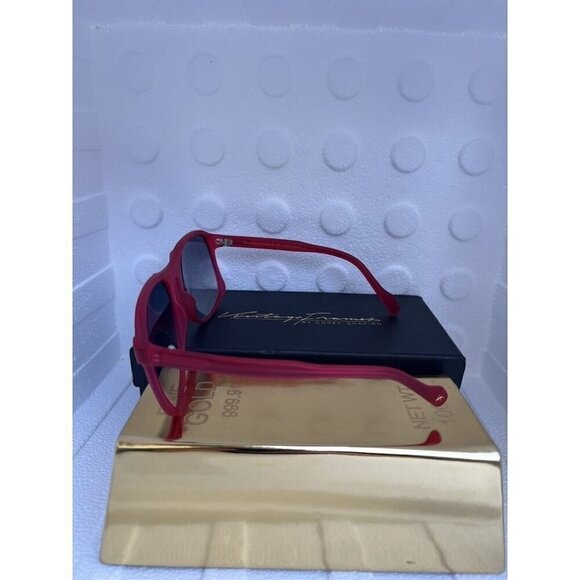 Vintage Frame Company The Creatchman by Corey Shapiro Red Flat Top Sunglasses - Picture 7 of 16